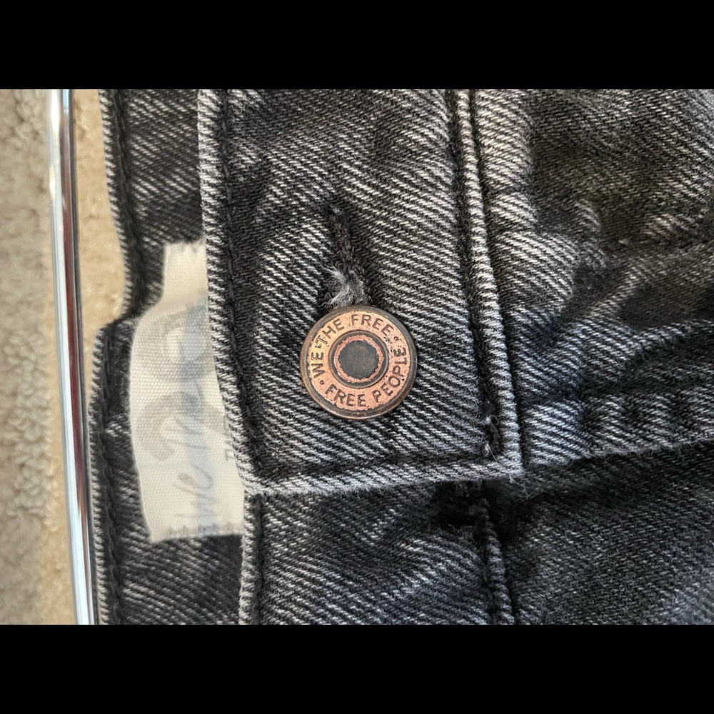 Free People Black Charcoal Jeans (Size 29, fit like a 28)